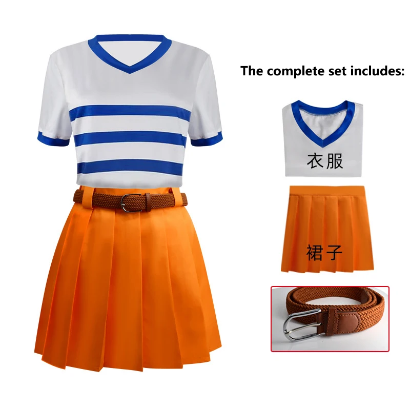 Nami Cosplay-Kostüm für Damen, – Skirts Bewertung und Preis