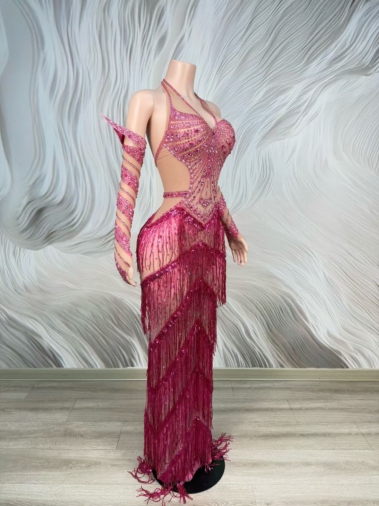 Luxuriöses, vollständig mit St – Sparkly Rhinestone Club Party Dress Bewertung und Preis